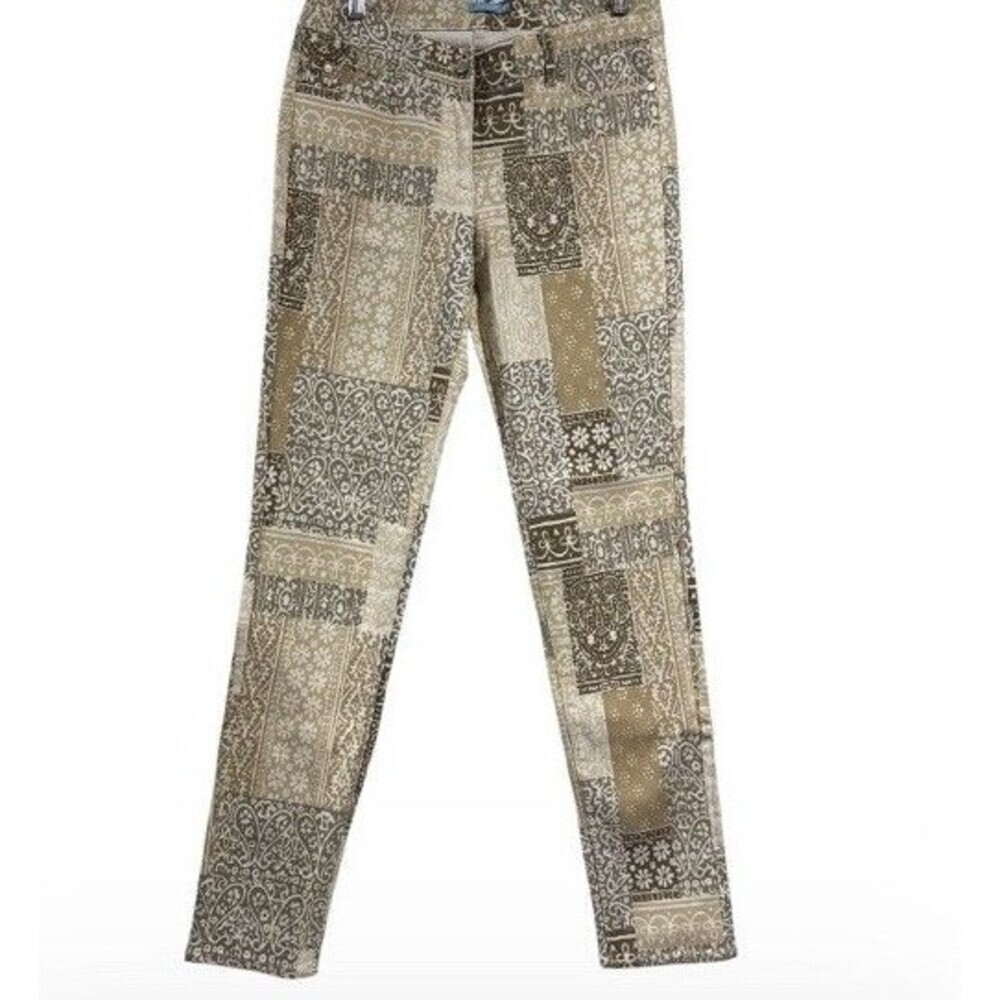 J.McLaughlin Lexi Jeans Patchwork Cotton Stretch Size 4